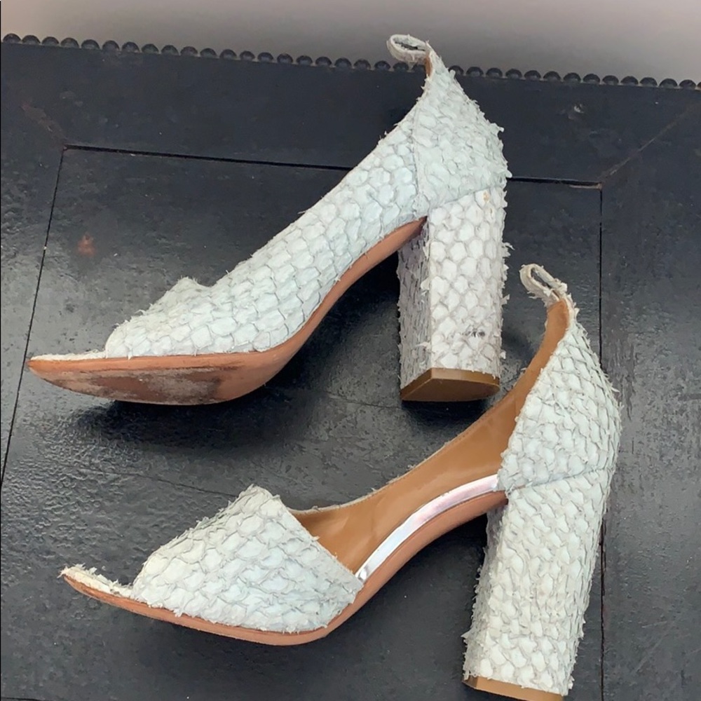 3.1 Phillip Lim soft leather peep toe heels unique - Picture 13 of 16